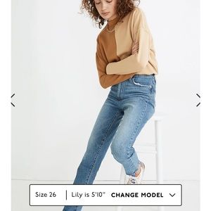 Madewell classic straight Jean